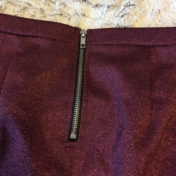 Pink Metallic Pencil Skirt - Picture 3 of 3